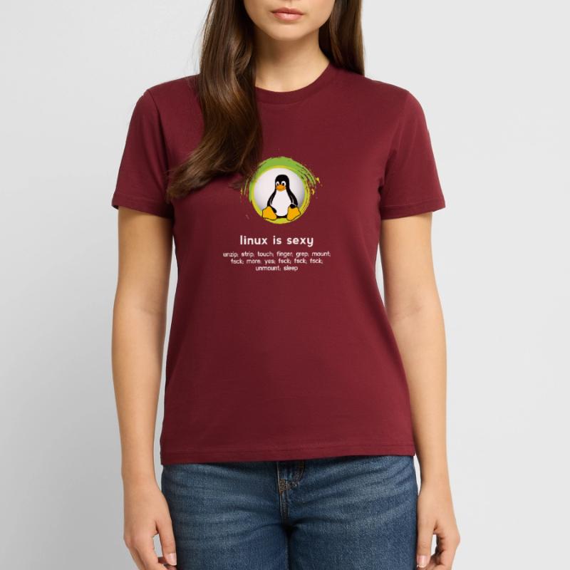 Computer System Penguin Nerd pc inside code admin T-shirt bio CRAFTER Stanley Stella Unisexe