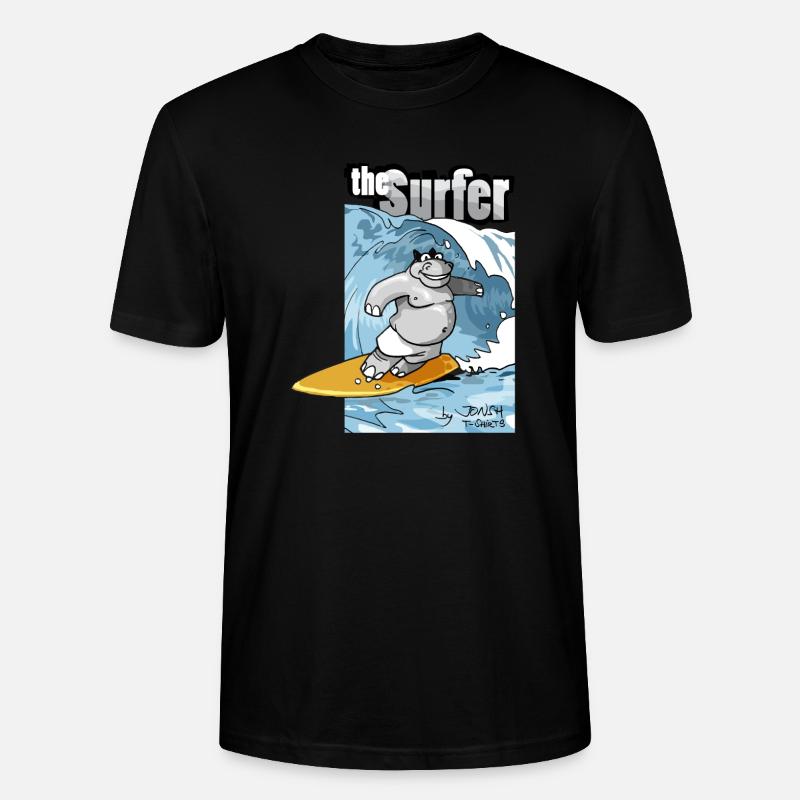 der Surfer - Stanley/Stella Unisex Bio-T-Shirt CRAFTER - Schwarz