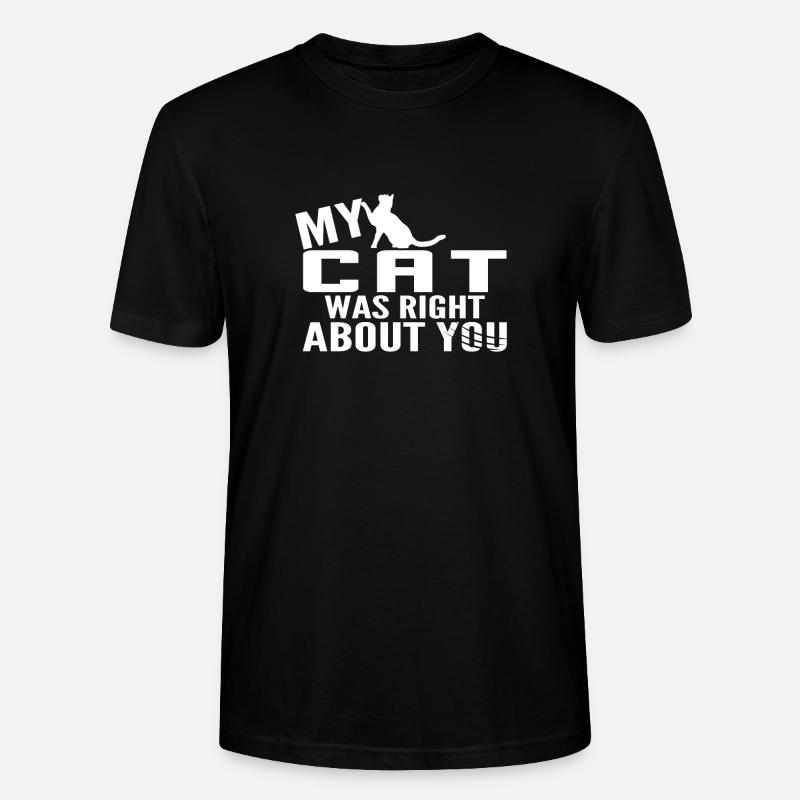 Meine Katze - Stanley/Stella Unisex Bio-T-Shirt CRAFTER - Schwarz
