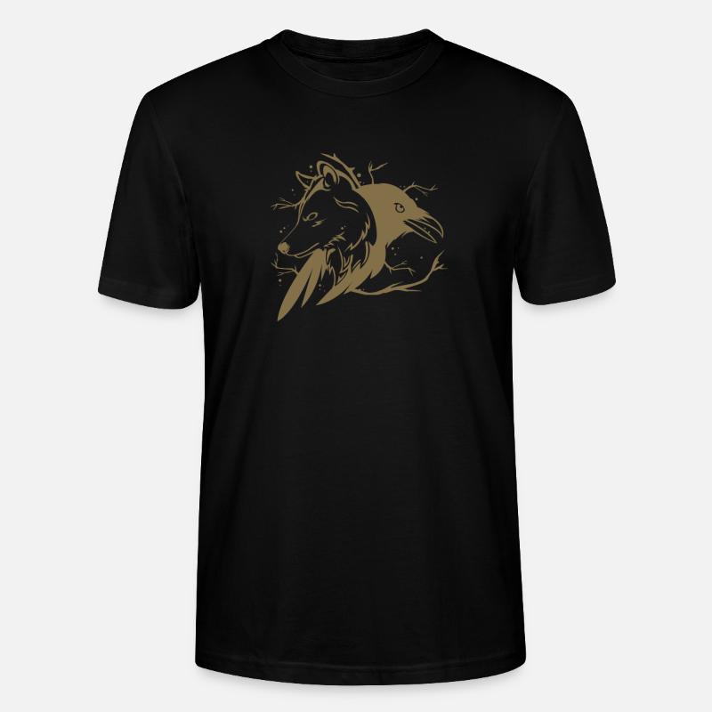 Wolf Rabe - Stanley/Stella Unisex Bio-T-Shirt CRAFTER - Schwarz