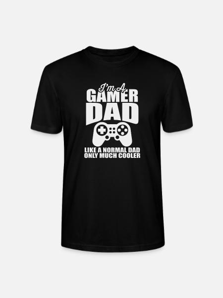 Ich bin ein Videospieler-Papa.. - Geschenk - Stanley Stella CRAFTER unisex økologisk-T-shirt - sort