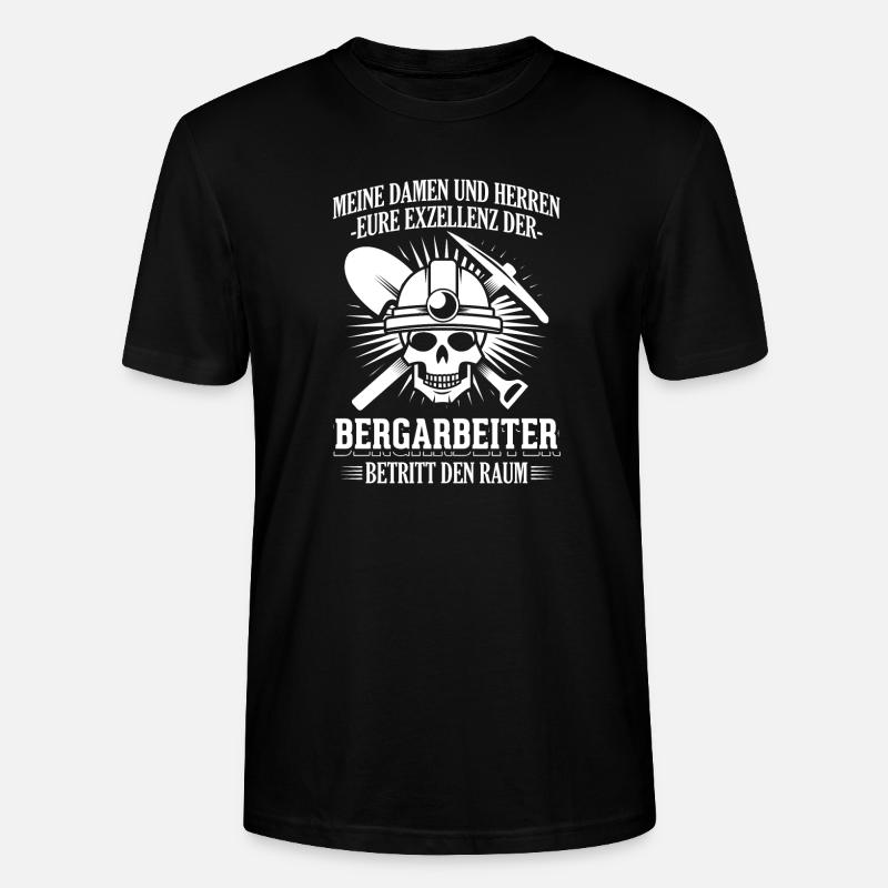 Bergarbeiter - Stanley/Stella Unisex Bio-T-Shirt CRAFTER - Schwarz
