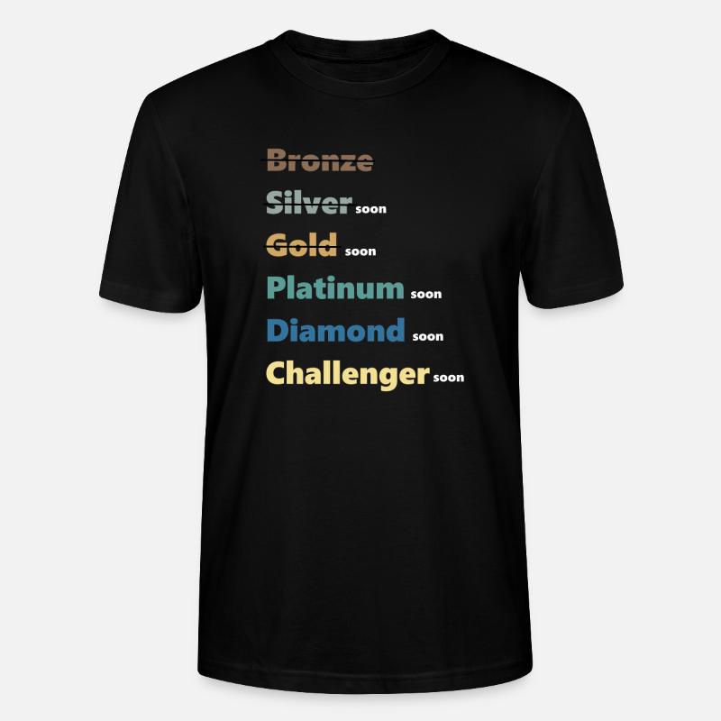 Classement Elo Platinum - T-shirt bio CRAFTER Stanley Stella Unisexe - noir