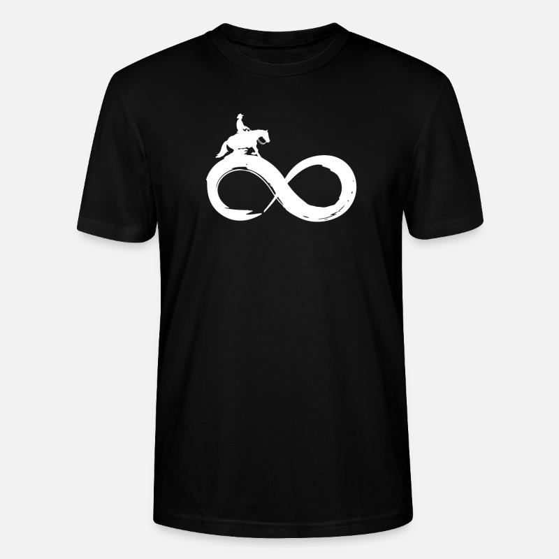 Infinity Sliding Stop Westernreiten - Stanley/Stella Unisex Bio-T-Shirt CRAFTER - Schwarz