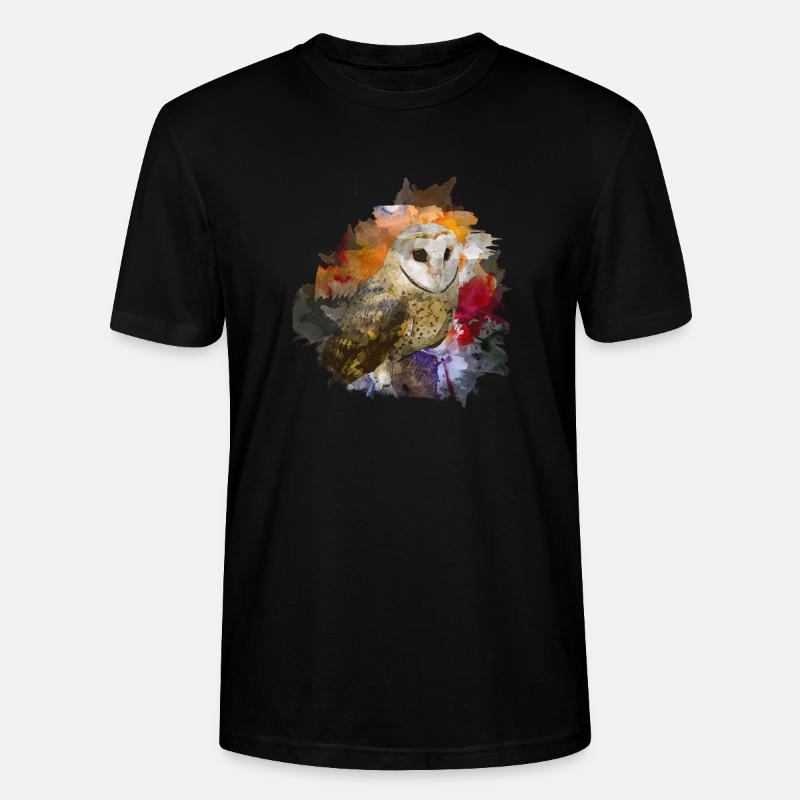 Eule - Stanley/Stella Unisex Bio-T-Shirt CRAFTER - Schwarz