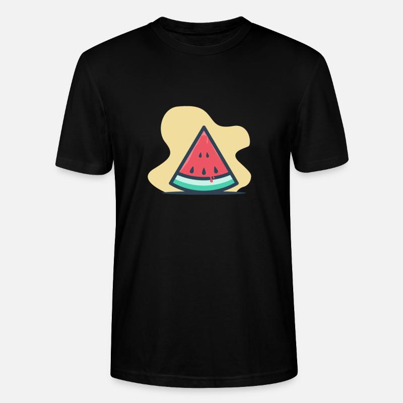 Été à nouveau - pastèque - présent - T-shirt bio CRAFTER Stanley Stella Unisexe - noir