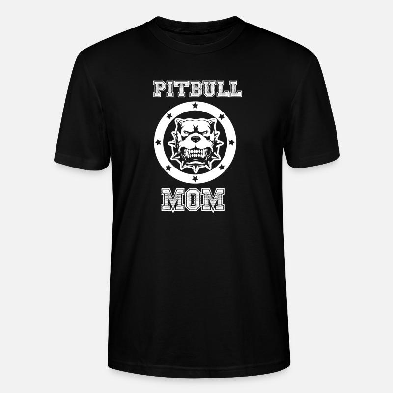 Pit Bull Maman - T-shirt bio CRAFTER Stanley Stella Unisexe - noir