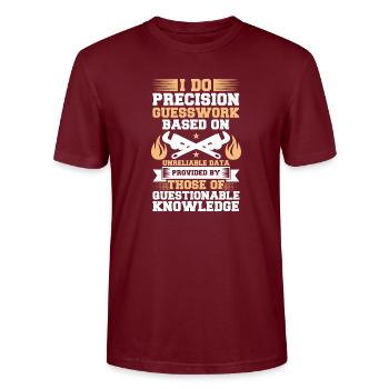 La précision des tuyauteurs - T-shirt bio CRAFTER Stanley Stella Unisexe - bordeaux - Devant - Alina (178cm) & Michal (187cm)
