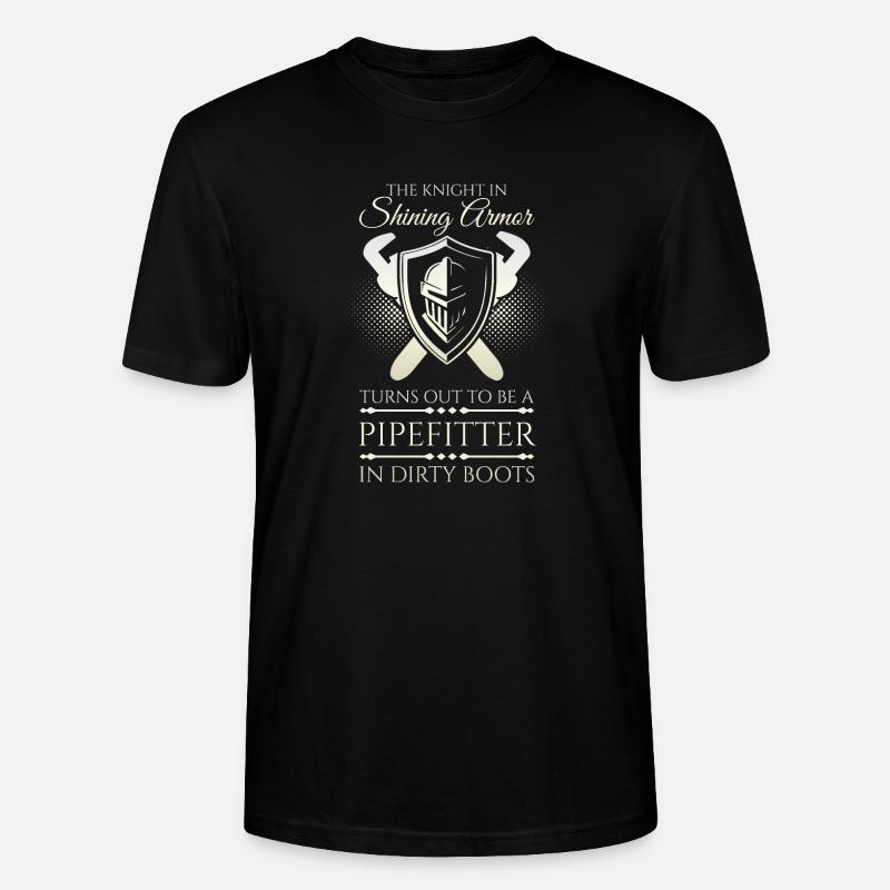 Pipefitter Knight - Stanley/Stella Unisex Bio-T-Shirt CRAFTER - Schwarz