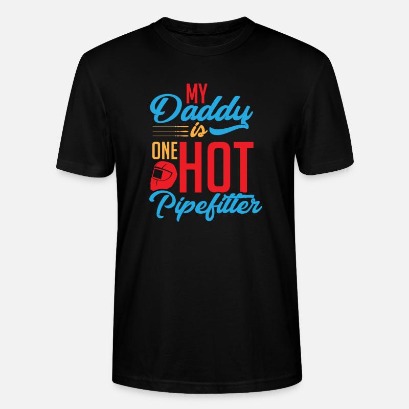 Pipefitter dad - Stanley/Stella Unisex Bio-T-Shirt CRAFTER - Schwarz