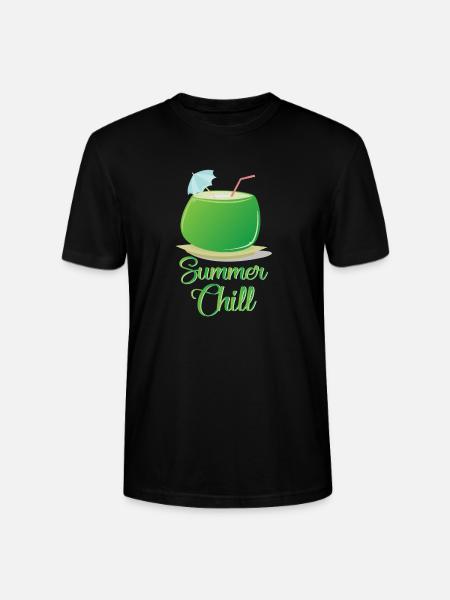 Sommer, Cocktail und Entspannen - Stanley/Stella Unisex Bio-T-Shirt CRAFTER - Schwarz