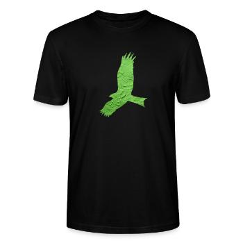 Oiseau de proie - T-shirt bio CRAFTER Stanley Stella Unisexe - noir - Devant - Alina (178cm) & Michal (187cm)
