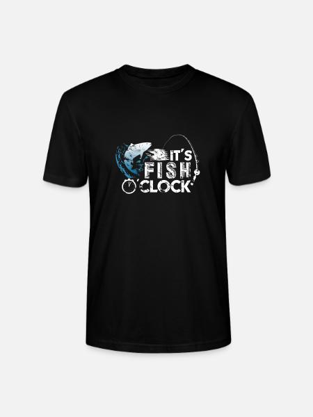 Fish fishing gift - Stanley/Stella CRAFTER Unisex Organic T-Shirt - black
