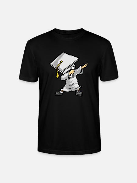 Dabbing Graduate - Funny Graduation Gift - Stanley/Stella CRAFTER Unisex Organic T-Shirt - black