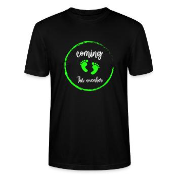 infant - Stanley/Stella CRAFTER Unisex Organic T-Shirt - black - Front - Alina (178cm) & Michal (187cm)