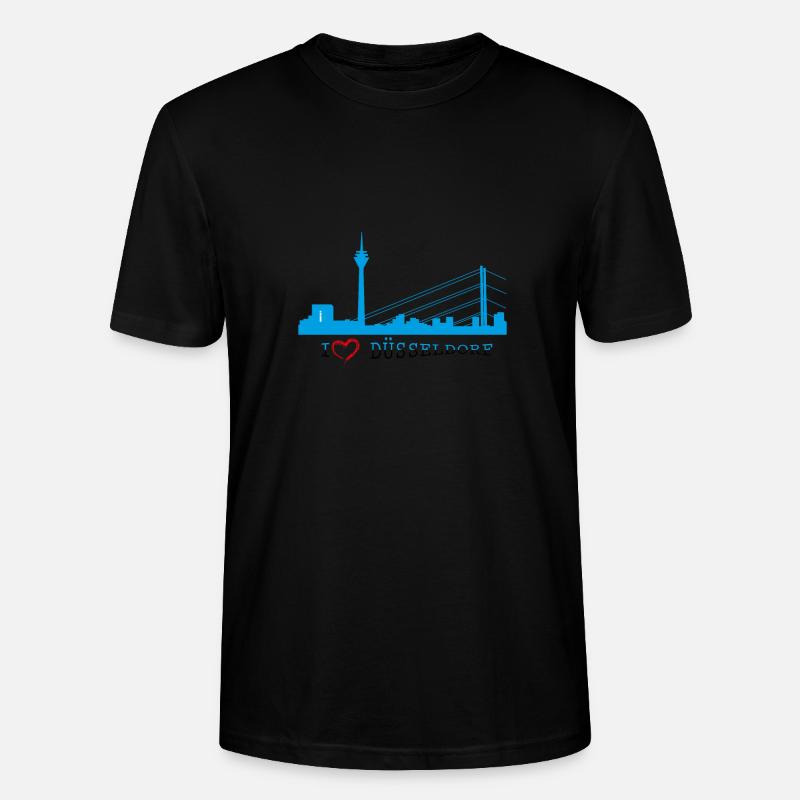 Düsseldorf - Stanley/Stella Unisex Bio-T-Shirt CRAFTER - Schwarz