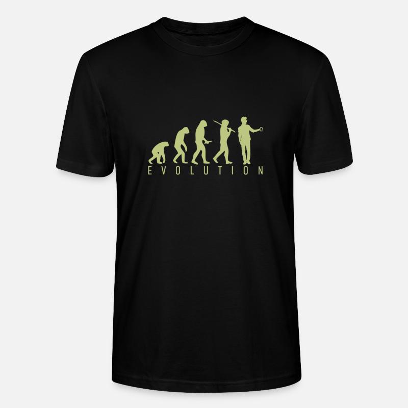 Human Evolution - Stanley/Stella Unisex Bio-T-Shirt CRAFTER - Schwarz
