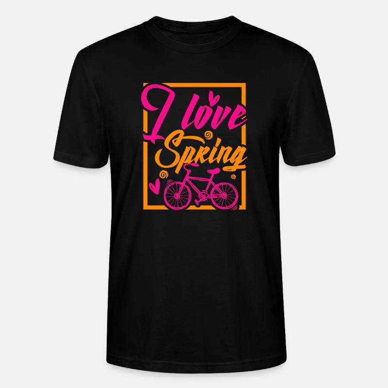 Spring Bicycle - Stanley/Stella Unisex Bio-T-Shirt CRAFTER - Schwarz
