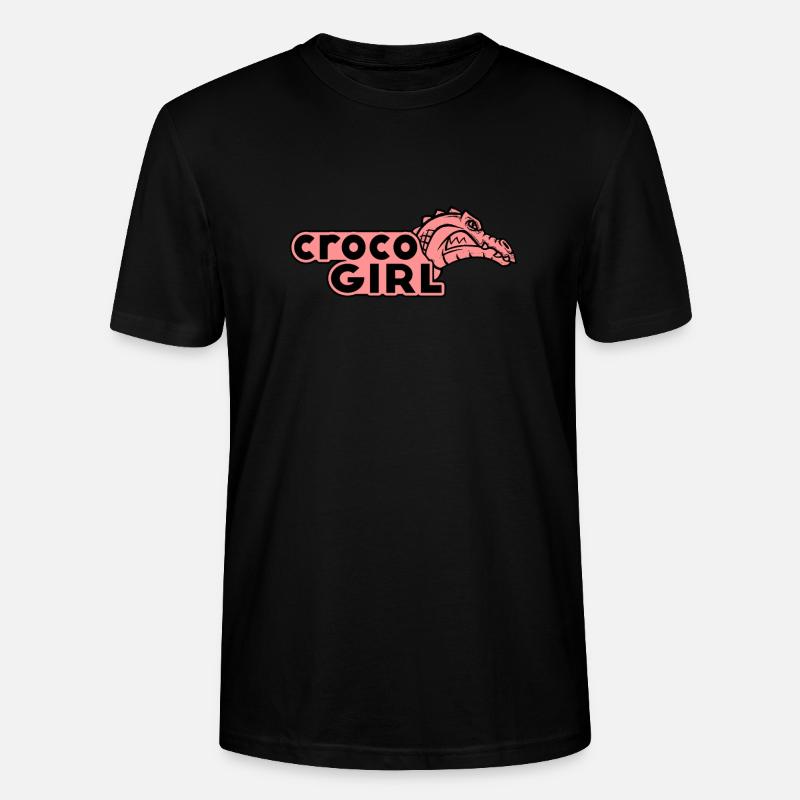 Krokodil - Stanley/Stella Unisex Bio-T-Shirt CRAFTER - Schwarz