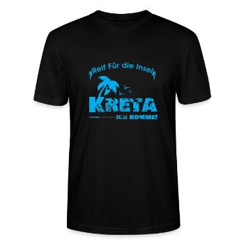 Kreta - Stanley/Stella Unisex Bio-T-Shirt CRAFTER - Schwarz - Vorne - Alina (178cm) & Michal (187cm)