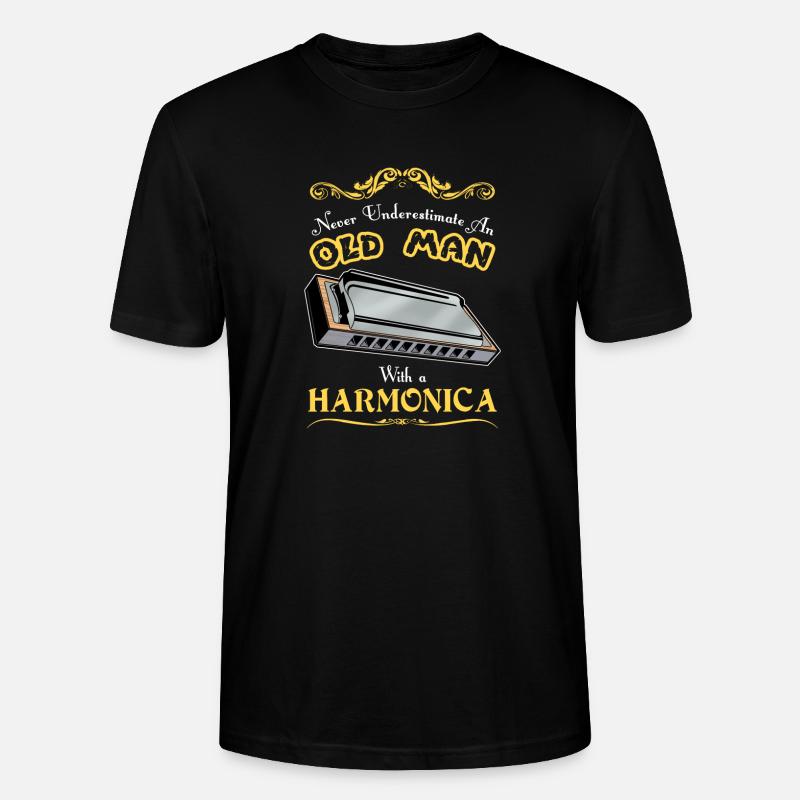 harmonica - T-shirt bio CRAFTER Stanley Stella Unisexe - noir