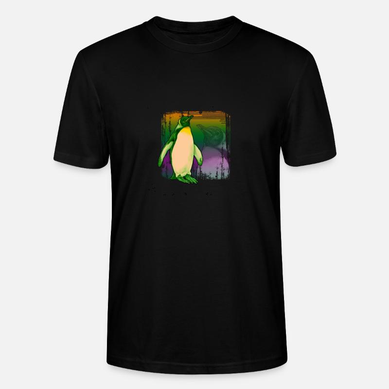 Pinguin Seevogel Südpol Geschenk - Stanley/Stella Unisex Bio-T-Shirt CRAFTER - Schwarz