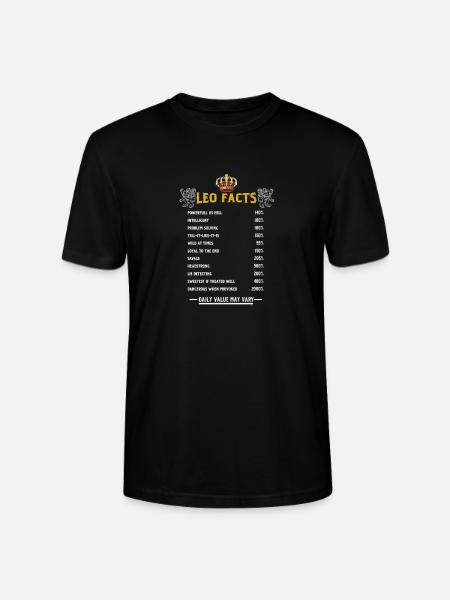 Leo Fakten - Stanley/Stella Unisex Bio-T-Shirt CRAFTER - Schwarz