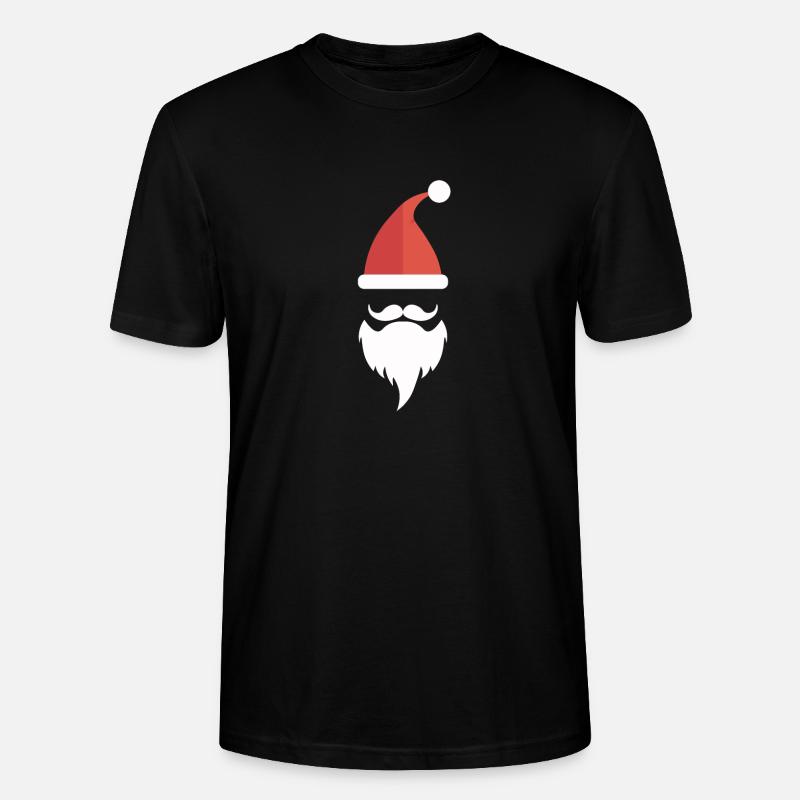 Weihnachten,Weihnachtsmann - Stanley/Stella Unisex Bio-T-Shirt CRAFTER - Schwarz