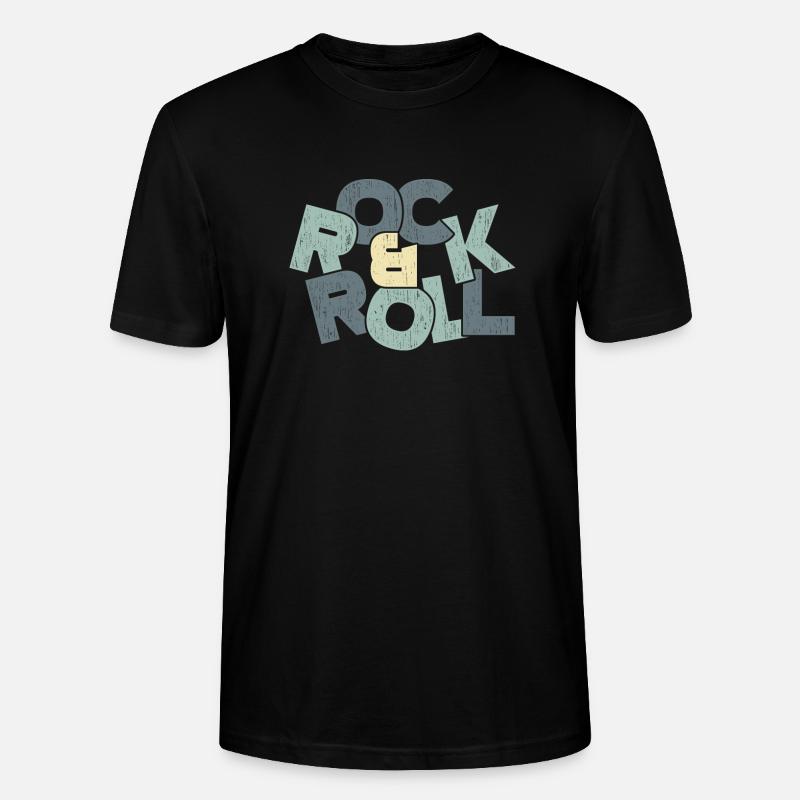 Rock & Roll Kinder Geschenk Spruch - Stanley/Stella Unisex Bio-T-Shirt CRAFTER - Schwarz