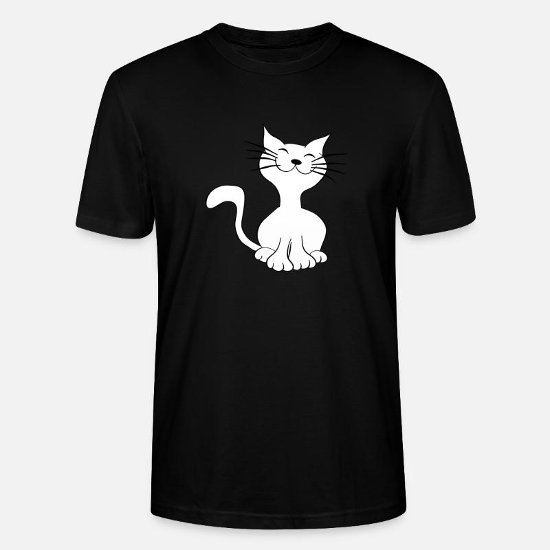Katze - Stanley/Stella Unisex Bio-T-Shirt CRAFTER - Schwarz