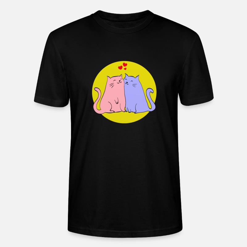 Katzen - Stanley/Stella Unisex Bio-T-Shirt CRAFTER - Schwarz