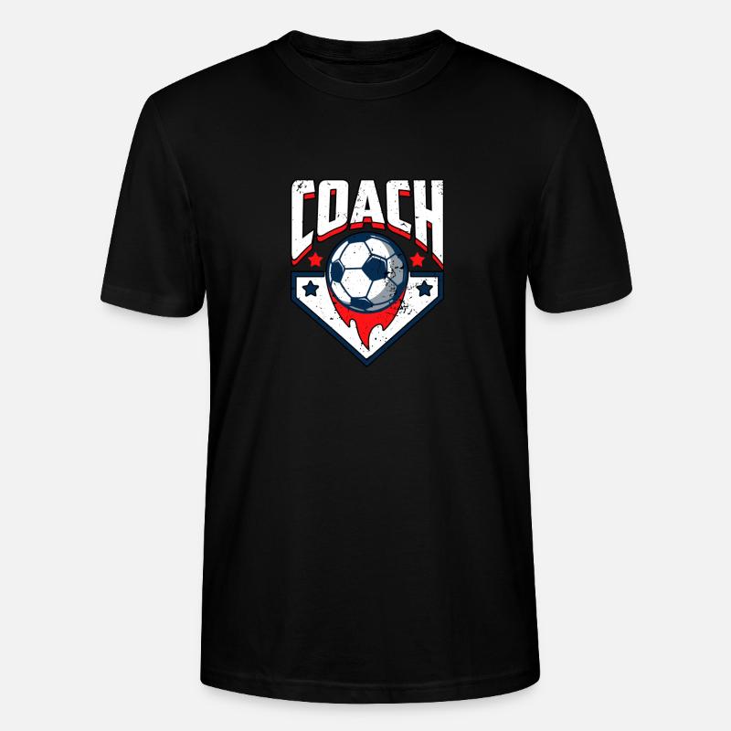 Fußballtrainer - Stanley/Stella Unisex Bio-T-Shirt CRAFTER - Schwarz