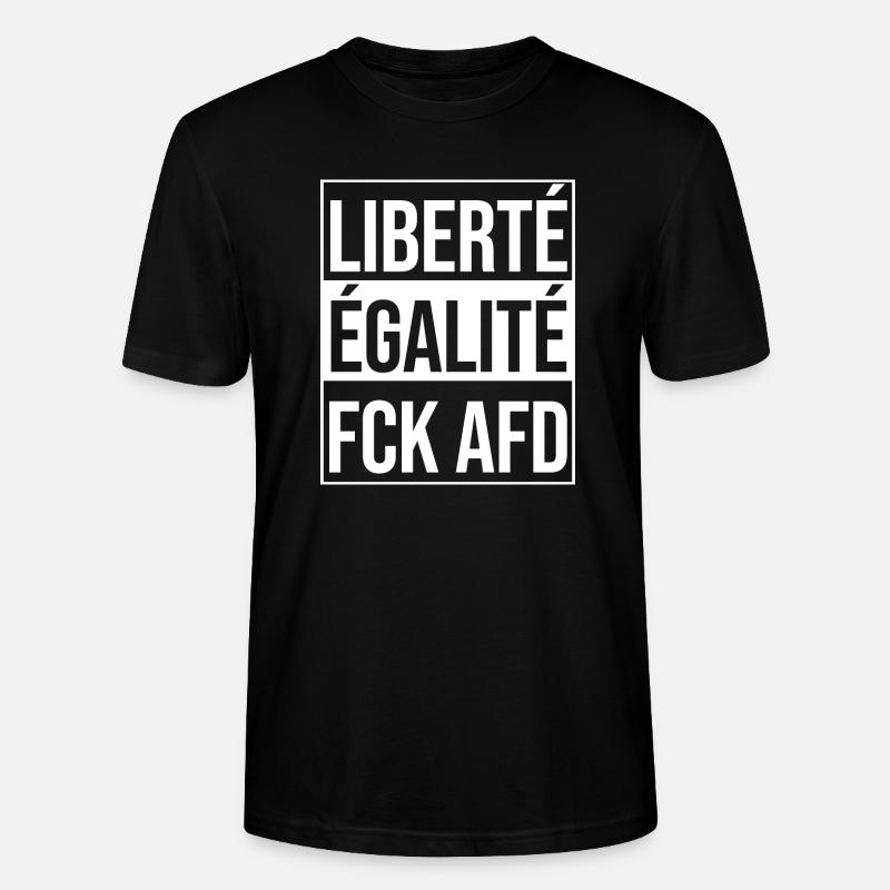 FCK AFD - Stanley/Stella Unisex Bio-T-Shirt CRAFTER - Schwarz