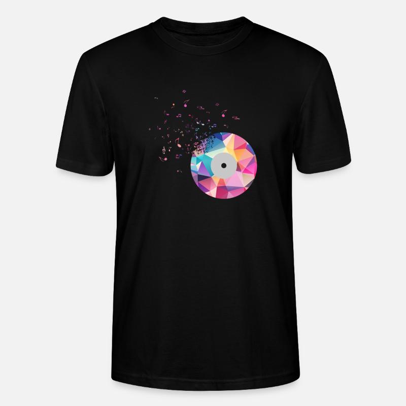 Musik CD Musiknote - Stanley/Stella Unisex Bio-T-Shirt CRAFTER - Schwarz