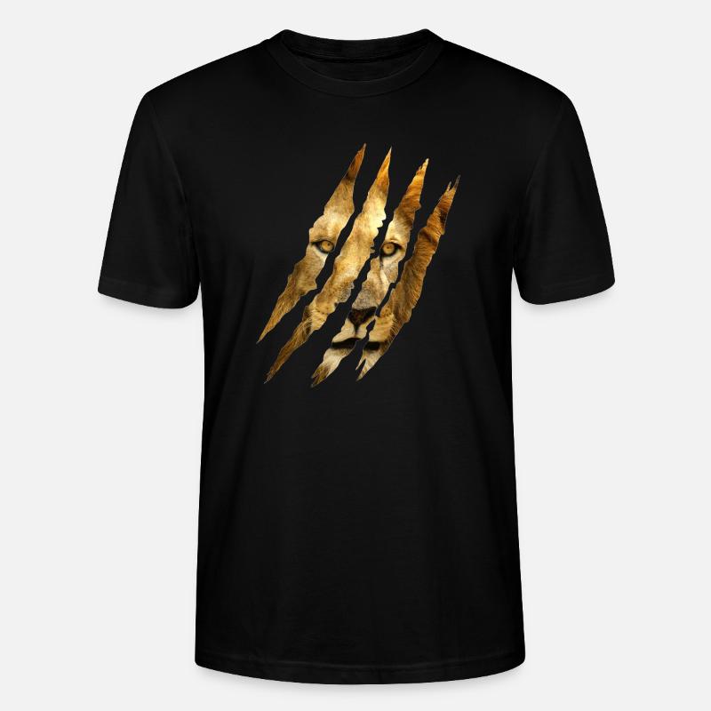 Lion Des griffes - T-shirt bio CRAFTER Stanley Stella Unisexe - noir