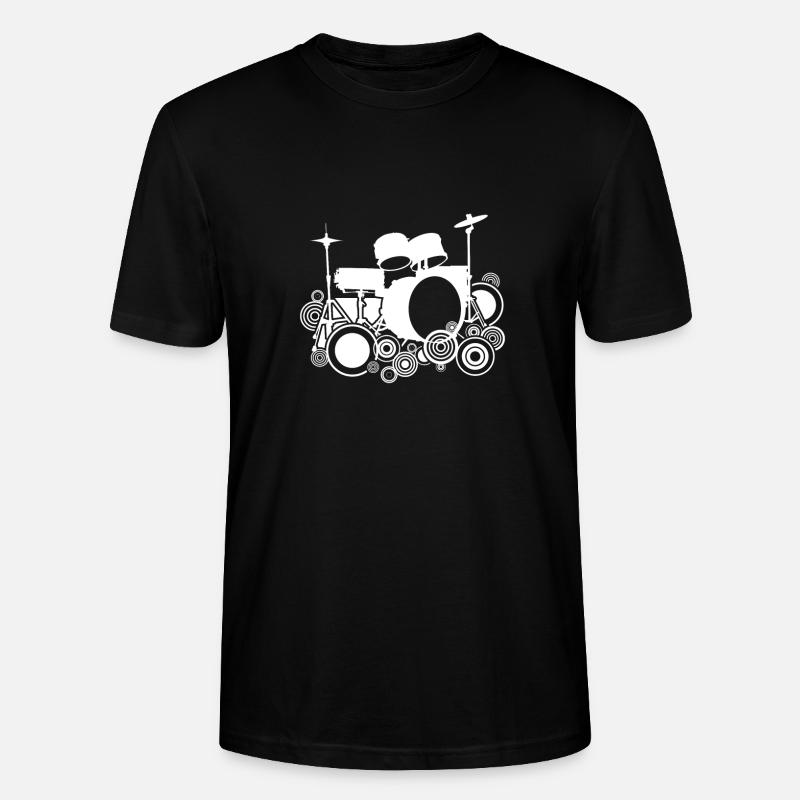 Batterie Percussion Percussion - T-shirt bio CRAFTER Stanley Stella Unisexe - noir