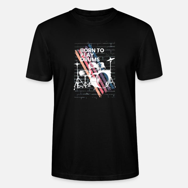 Batterie Cadeau Batteur Percussions - T-shirt bio CRAFTER Stanley Stella Unisexe - noir