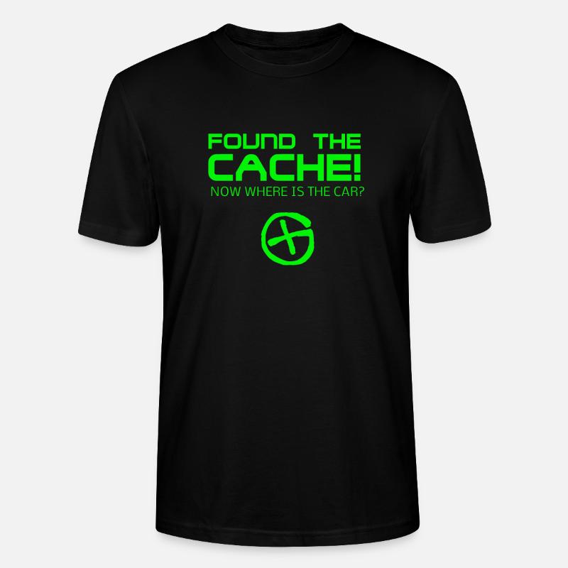 Found The Cach - Stanley/Stella Unisex Bio-T-Shirt CRAFTER - Schwarz