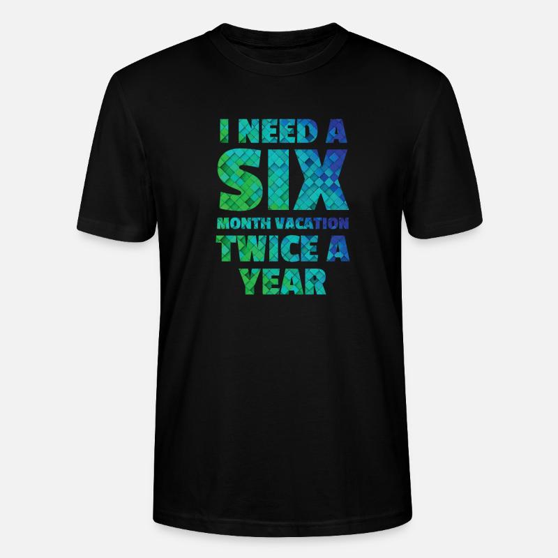 Vacation - Stanley/Stella Unisex Bio-T-Shirt CRAFTER - Schwarz