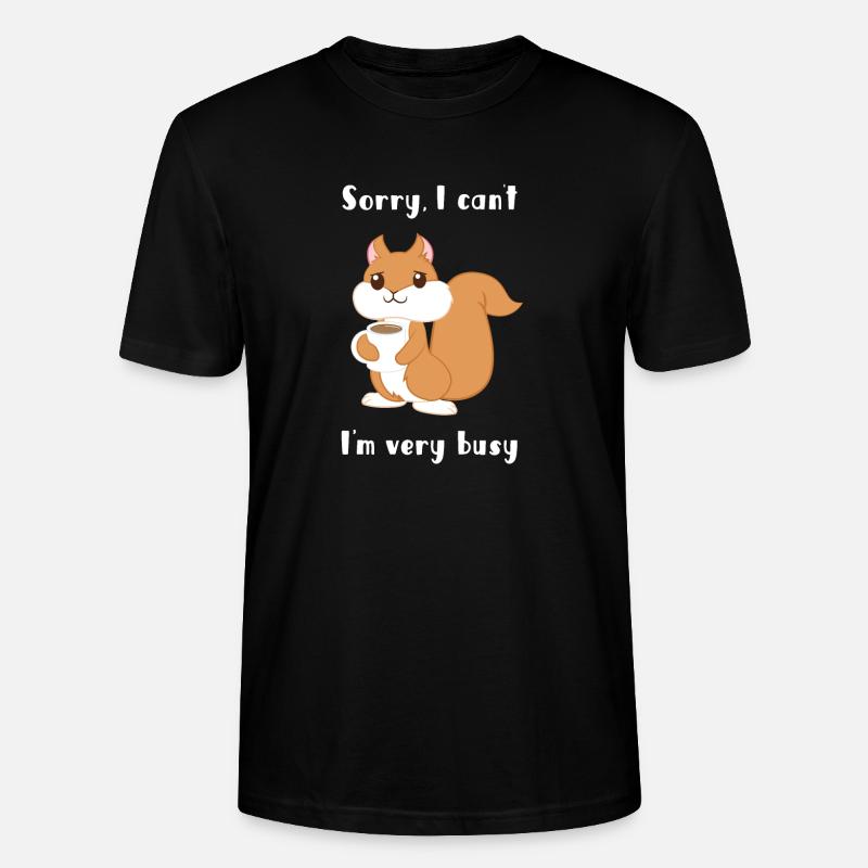 Squirrel - squirrel fan - squirrel - Stanley/Stella CRAFTER Unisex Organic T-Shirt - black