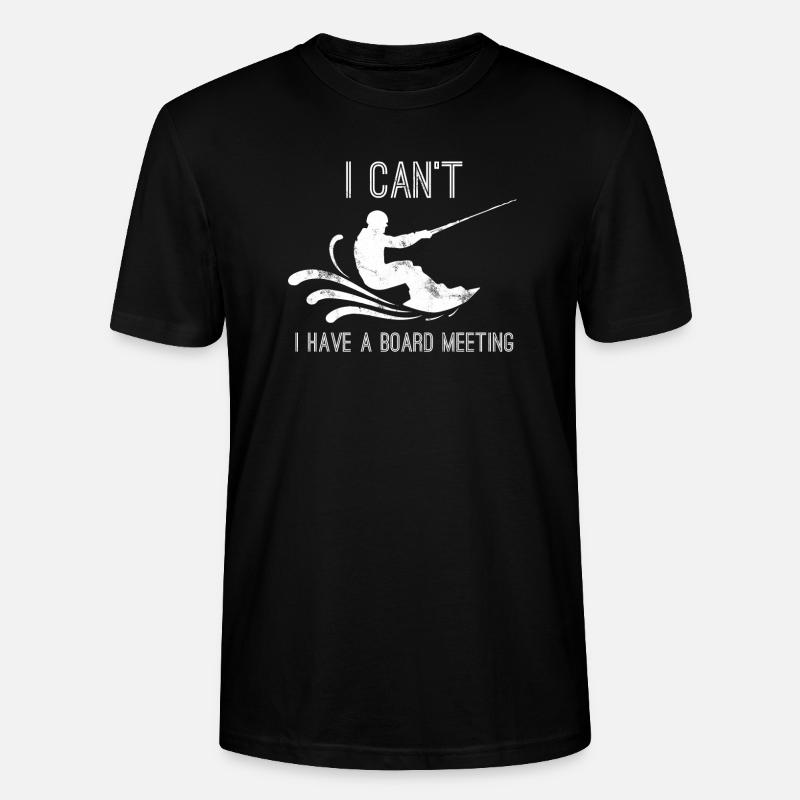 Wakeboard - wakeboarder - dire - cadeau - T-shirt bio CRAFTER Stanley Stella Unisexe - noir