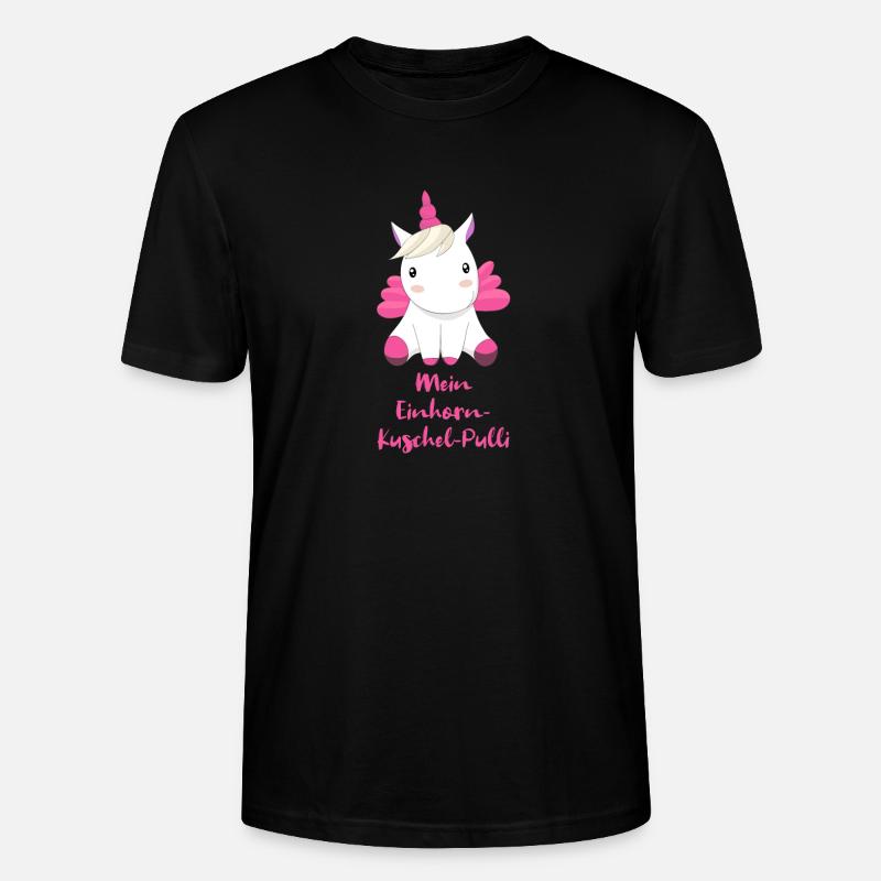 Einhorn Kuschel Pulli - Stanley/Stella Unisex Bio-T-Shirt CRAFTER - Schwarz