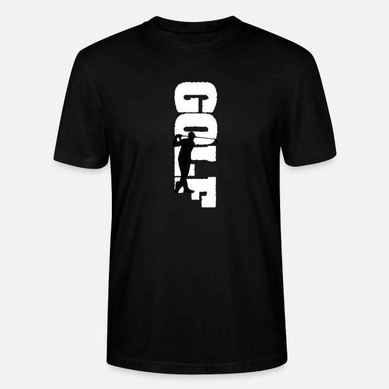 Golf Golfspieler Geschenkidee - Stanley/Stella Unisex Bio-T-Shirt CRAFTER - Schwarz