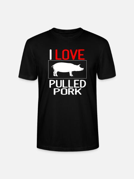 I love pulled pork - Stanley/Stella CRAFTER Unisex Organic T-Shirt - black