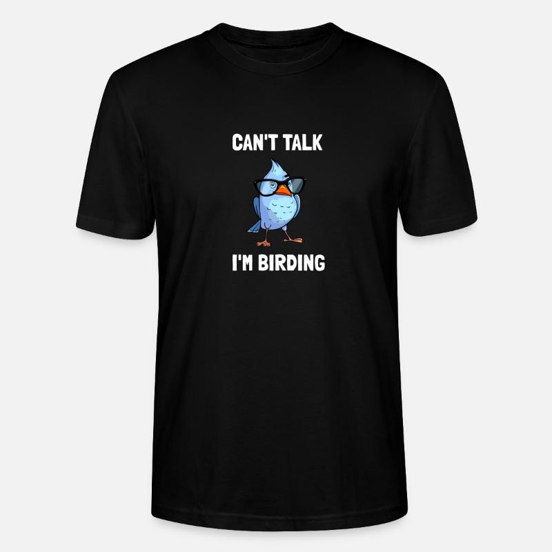 Birdwatching Birding Binoculars Birdwatcher - Stanley/Stella Unisex Bio-T-Shirt CRAFTER - Schwarz