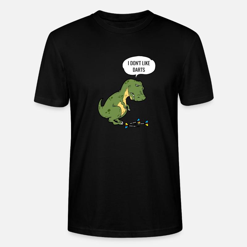 Darts T-Rex Dinosaur Dartboard Pun - Stanley/Stella Unisex Bio-T-Shirt CRAFTER - Schwarz