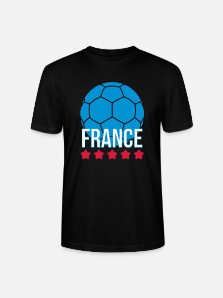 France Handball - Stanley/Stella Unisex Bio-T-Shirt CRAFTER - Schwarz