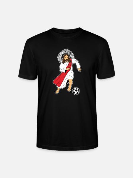 Jesus Christ Sport Football Footballeur Football - T-shirt bio CRAFTER Stanley Stella Unisexe - noir