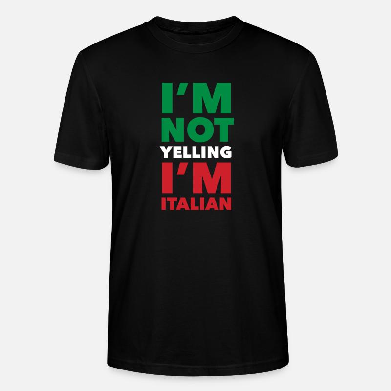 Lustiges italienisches Geschenk - Stanley/Stella Unisex Bio-T-Shirt CRAFTER - Schwarz