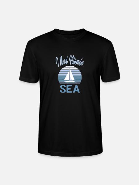 I Need Vitamin Sea - Stanley/Stella CRAFTER Unisex Organic T-Shirt - black